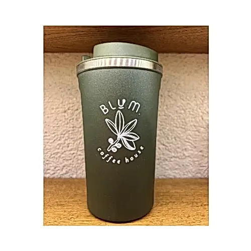 Blum Termos Kupa-Yeşil Çiçekli - blumcoffeehouse